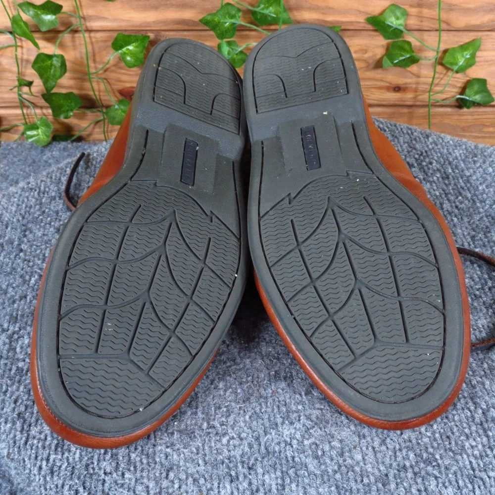 Dockers Castaway Mens Boat Shoe Size 10.5 Wide Casual Nautical Brown Leather